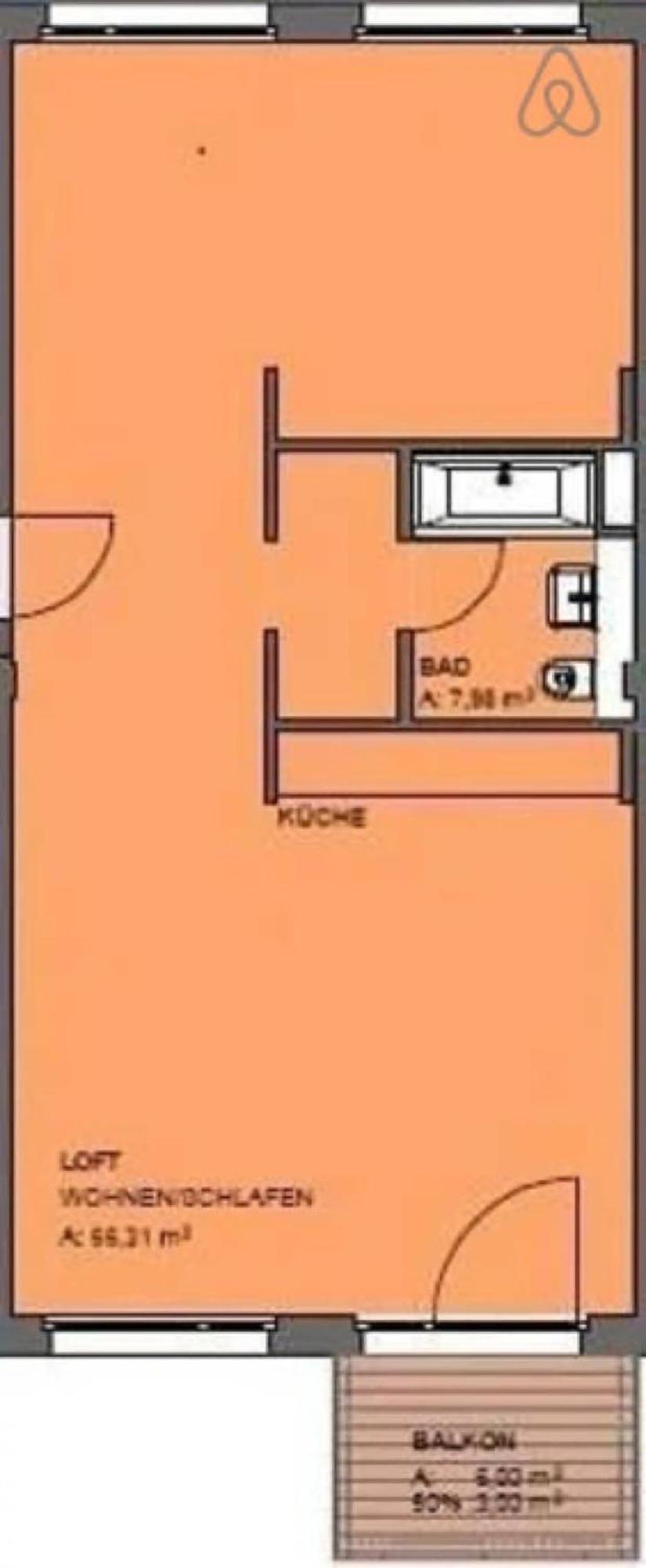 Spacious Studio Apartment Friedrichshain Берлин Экстерьер фото
